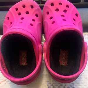 Crocs - Ralen Lined Clog; Toddler girl size 6/7